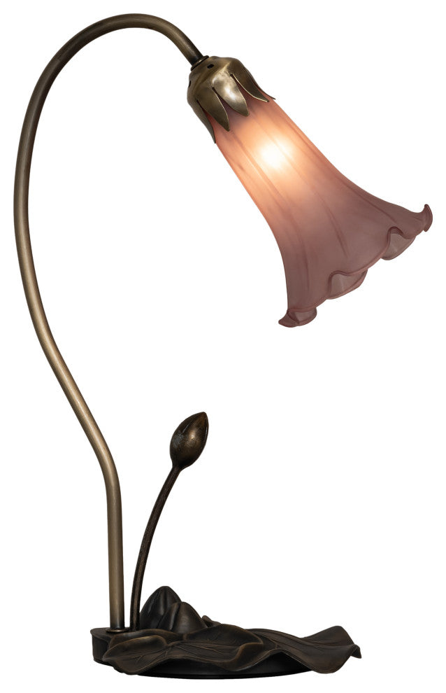 Meyda Lighting 13820 16" High Purple Pond Lily Accent Lamp