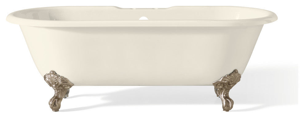 Cheviot Products Regal Cast Iron Bathtub With Faucet Holes