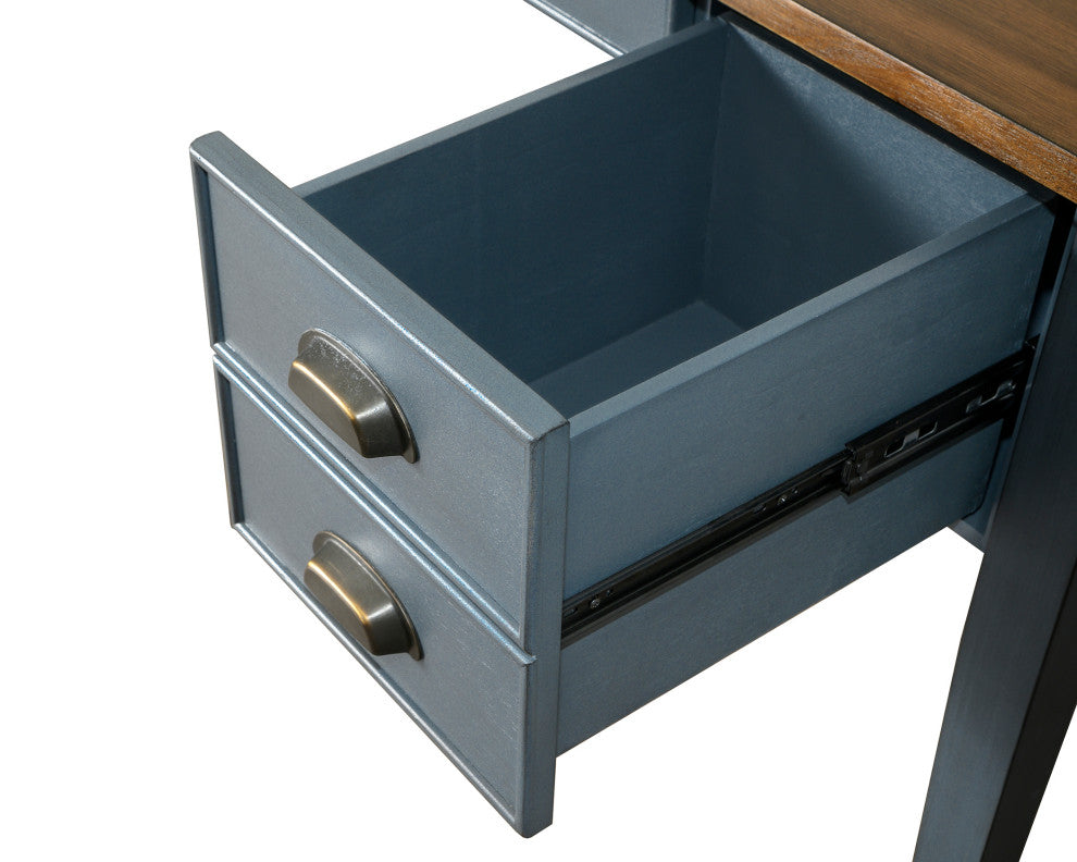 Farmhouse Half Pedestal Executive Desk