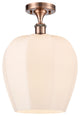 Innovations 516-1C-AC-G461-12-LED 1 Light Semi-Flush Mount, Antique Copper