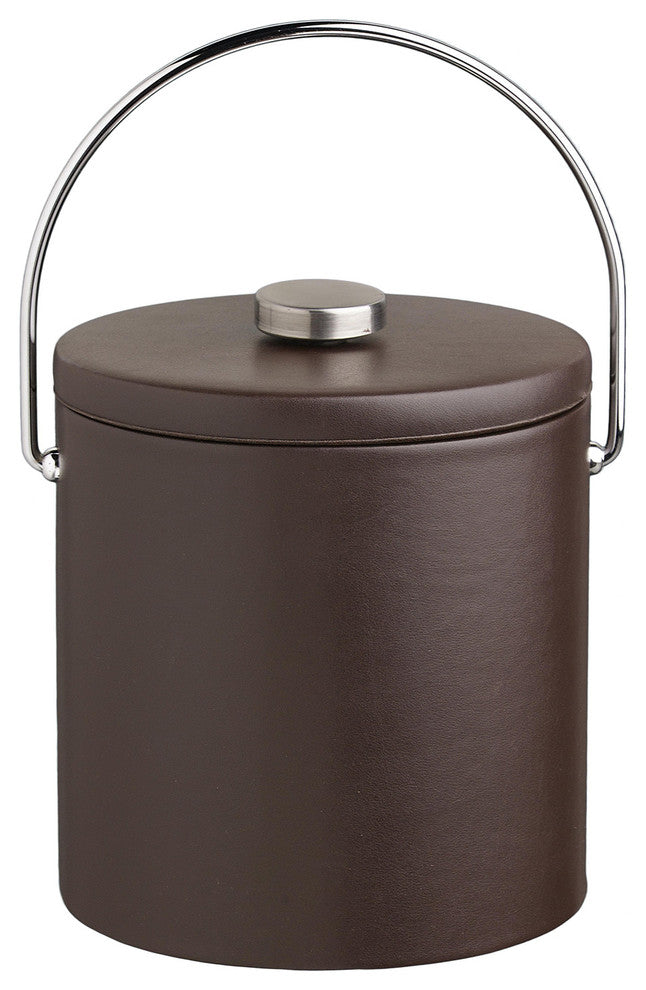 Kraftware Contempo Brown Ice Bucket, 3 qt.
