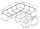 Dune 9 Piece Sectional Set, Canvas Flax
