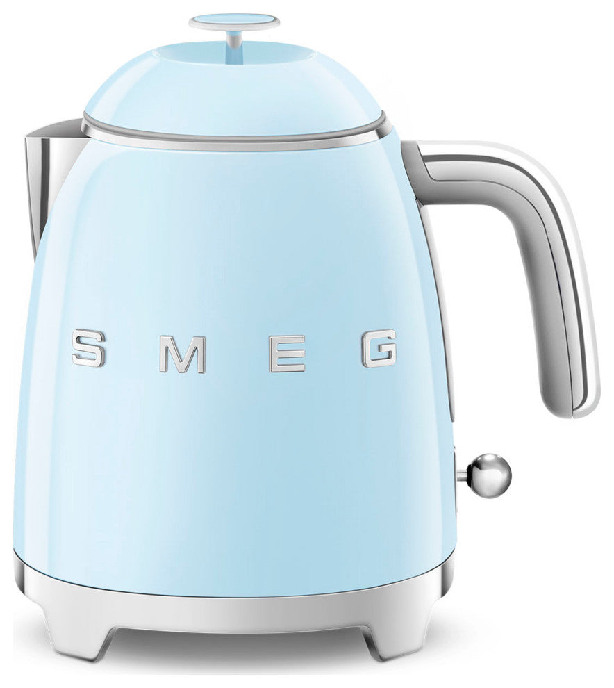 Smeg Retro Style Electric KLF05 Mini Kettle, Pastel Blue