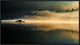 "Fog Sprinkle The East River" Framed Canvas Giclee by Hua Zhu, 31x18"