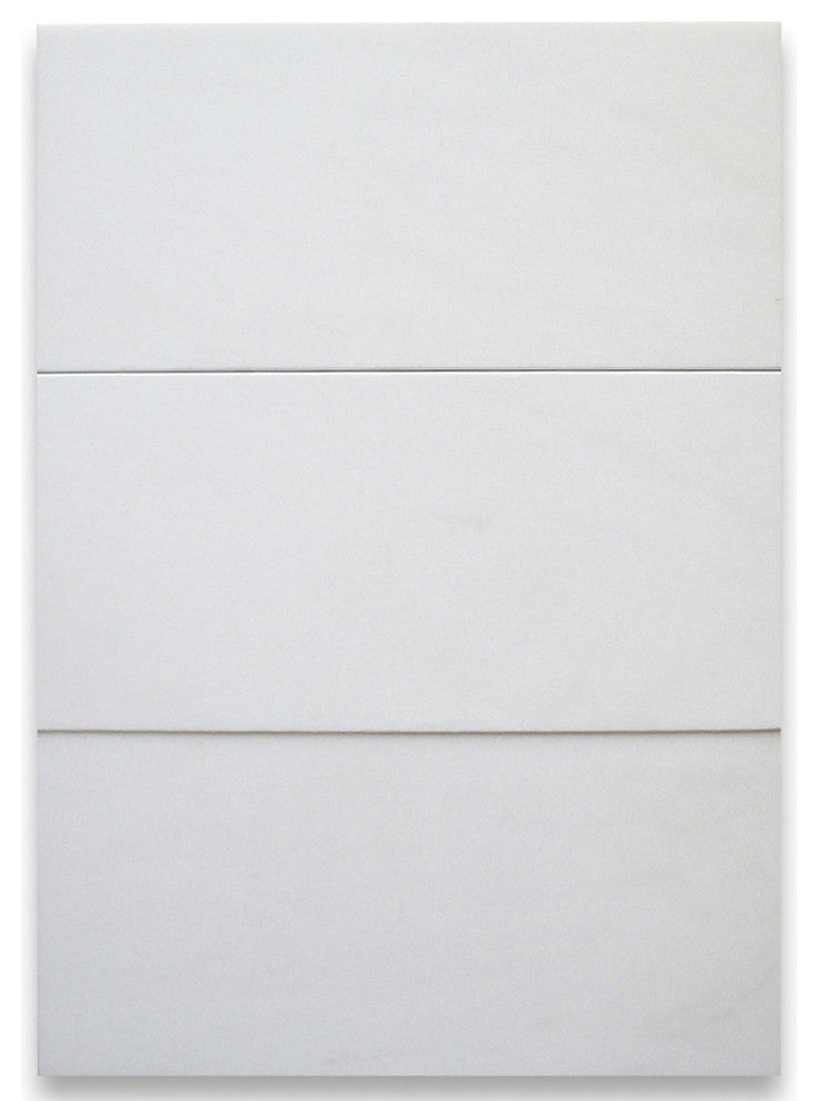 Thassos White Marble 6x12 Subway Tile Honed, 100 sq.ft.