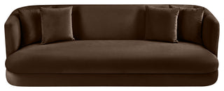 Alder Upholstered Chair, Brown, Velvet, Sofa