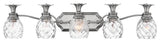 Hinkley Plantation Extra Large Five Light Vanity, Polished Antique Nickel