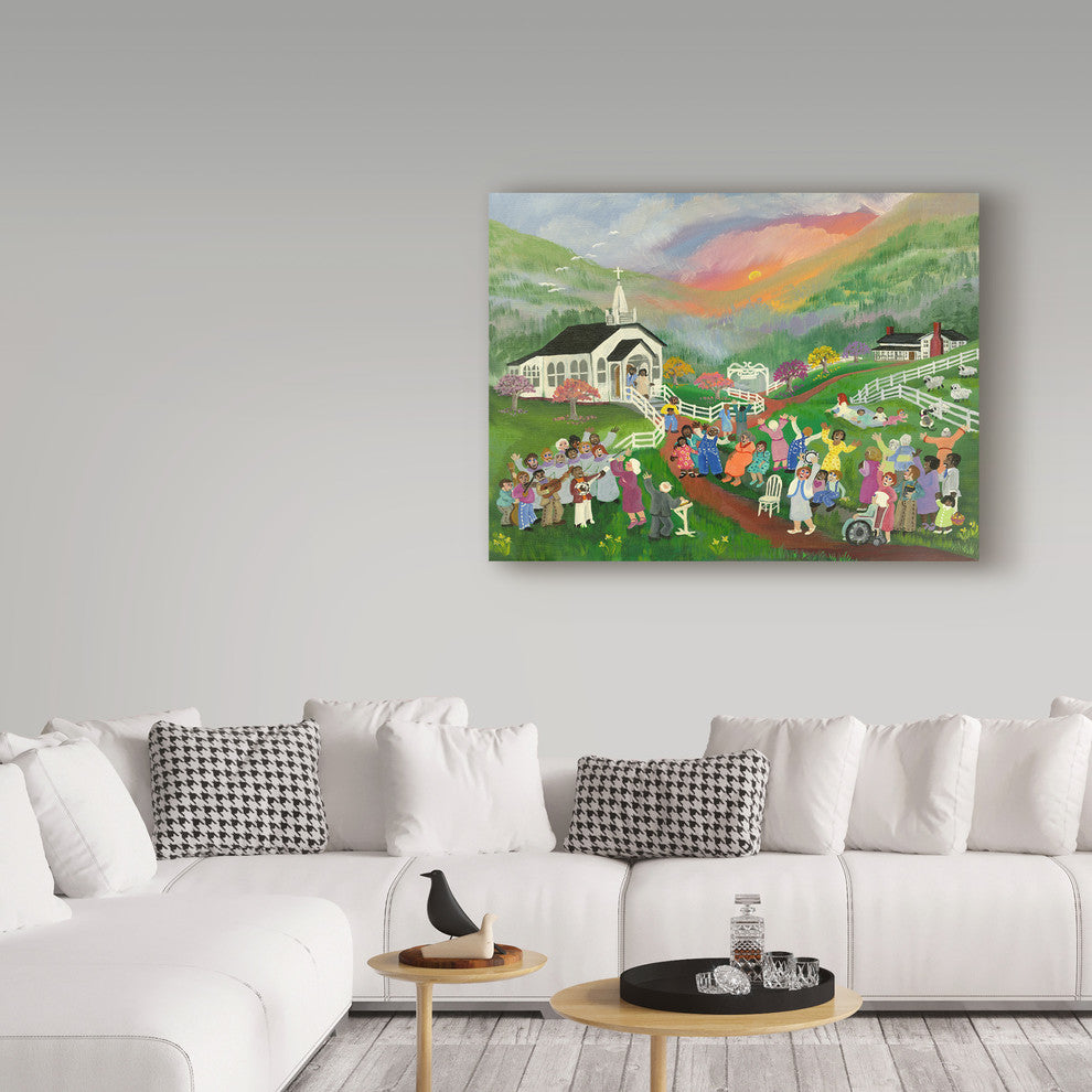 Carol Salas 'Sunrise Service' Canvas Art