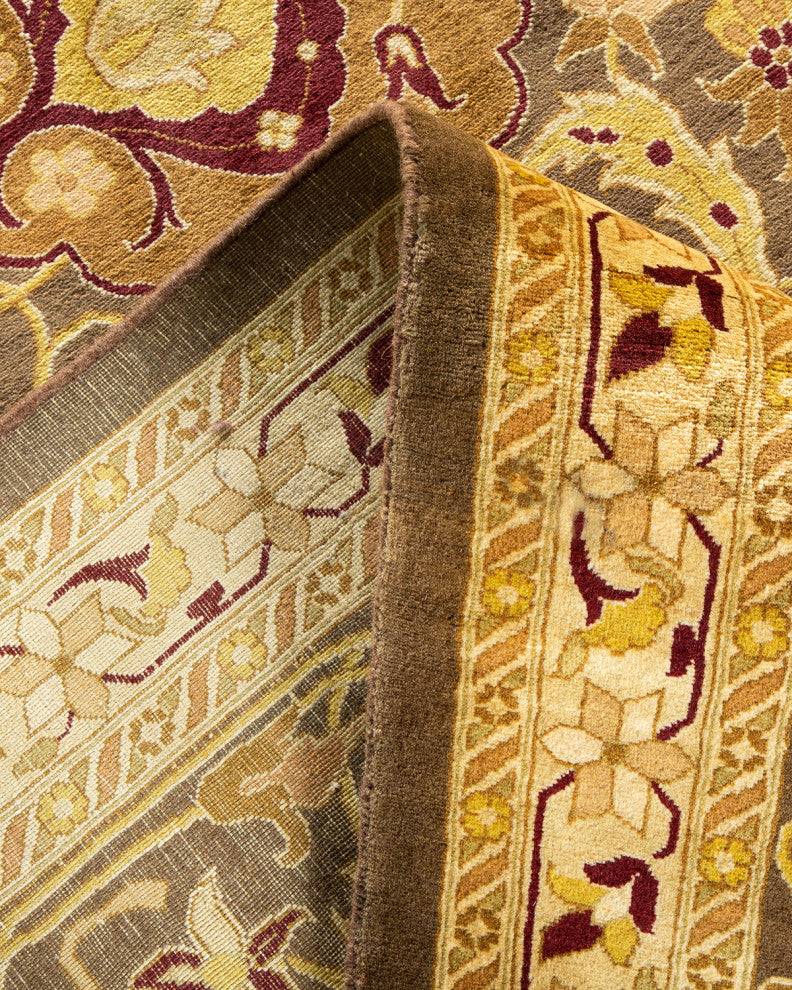 Mogul, One-of-a-Kind Hand-Knotted Area Rug Brown, 9' 0" x 12' 2"