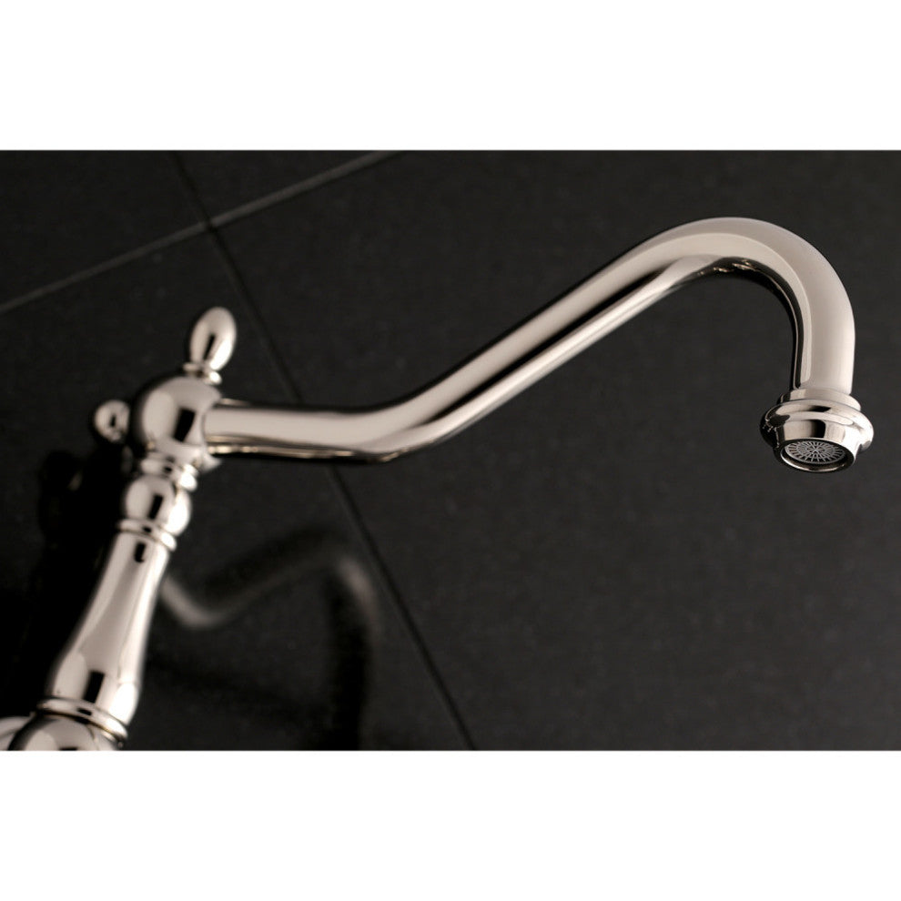 Kingston Brass Wall Mount Tub Faucet, Polished Nickel