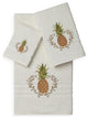Linum Home Textiles Welcome 3-Piece Embellished Towel Set, Cream