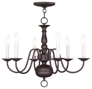 Williamsburgh Chandelier, Imperial Bronze and Bronze
