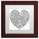 Hello Angel 'Love Heart' Art, Wood Frame, White Mat, 11x11