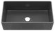 Sinber Farmhouse Apron Single Bowl Kitchen Sink with Fireclay 2 Accessories, Black, 33" X 18"