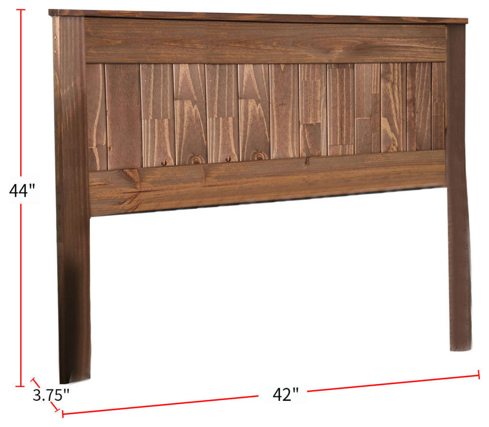 Twin Size Panel Headboard, Mahogany
