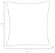 18" Decorative Pillow, Polyester Insert, Brush Stripe Ink