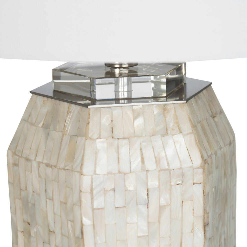 Remini 31" Table Lamp With Drum Shade, Gray