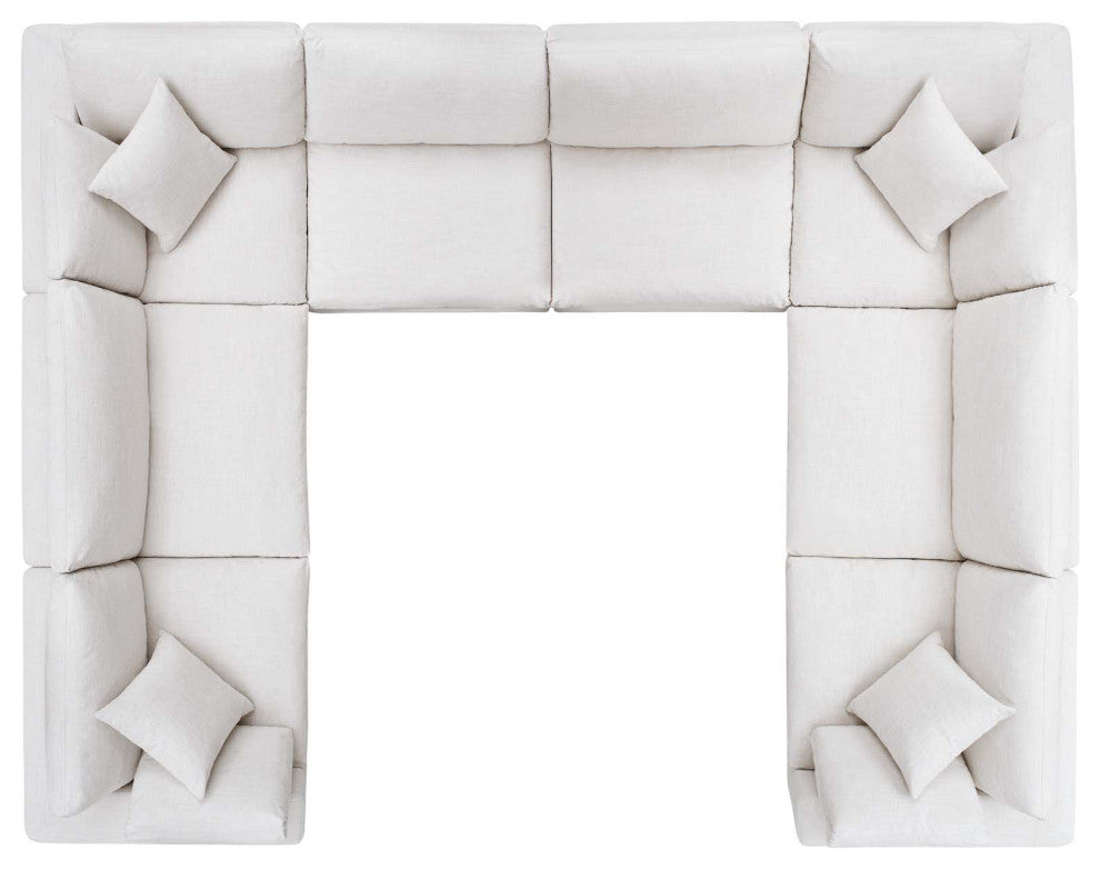Commix Down Filled Overstuffed 8 Piece Sectional Sofa Set