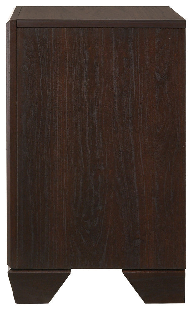 Kauffman 2-drawer Nightstand Dark Cocoa
