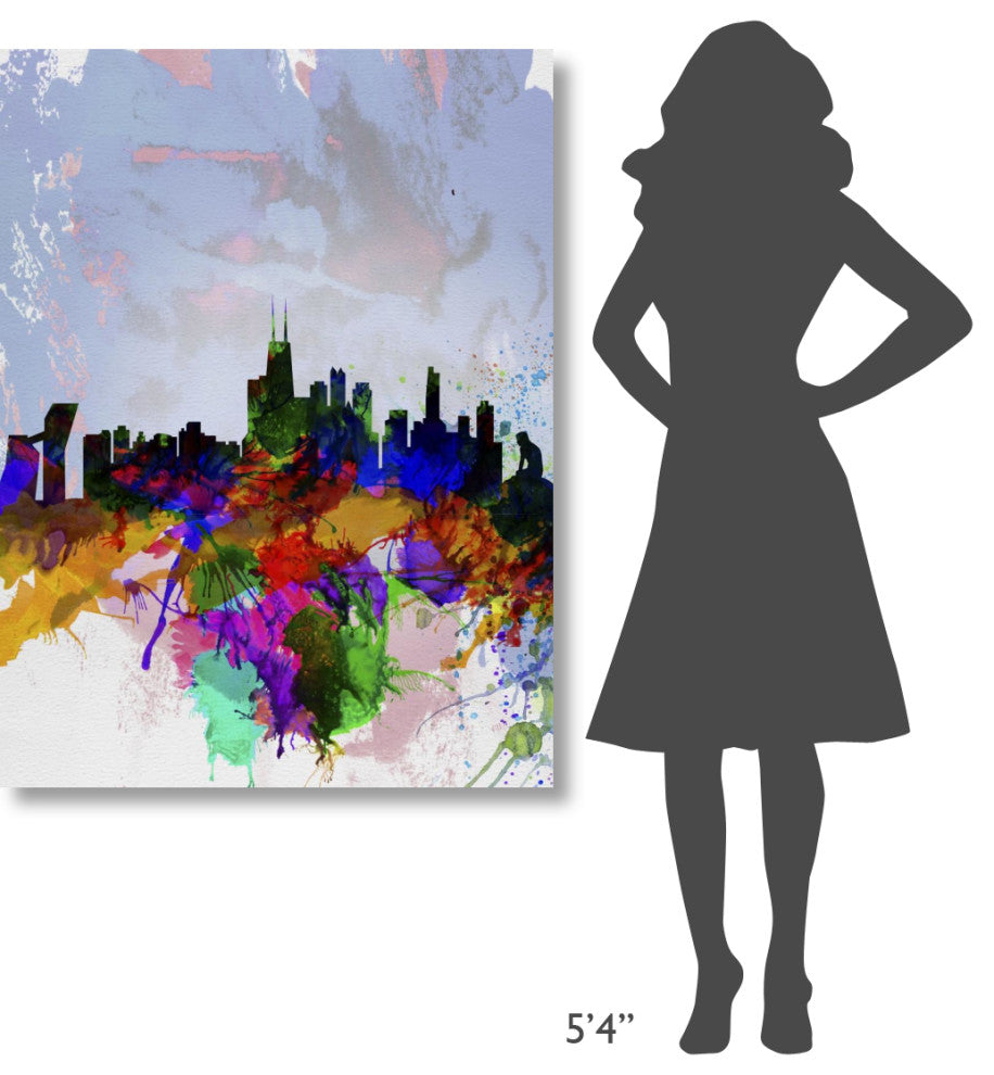 "Copenhagen Watercolor Skyline" Fine Art Print