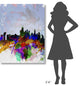 "Copenhagen Watercolor Skyline" Fine Art Print