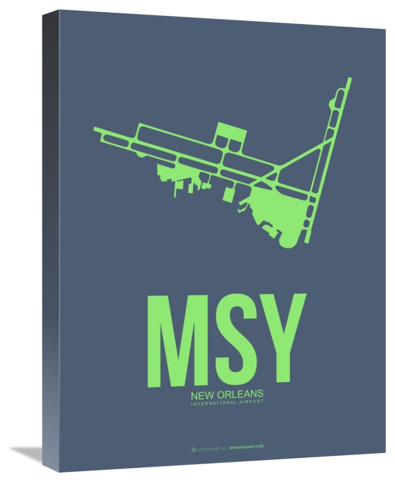 "MSY New Orleans Poster 2" Fine Art Print