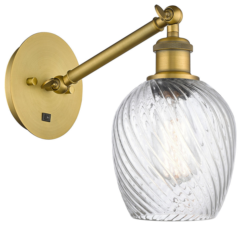 Innovations 317-1W-BB-G292 1-Light Sconce, Brushed Brass
