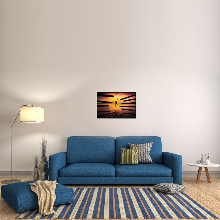 "Freedom" Framed Canvas Giclee by Christophe Kiciak, 31x21"