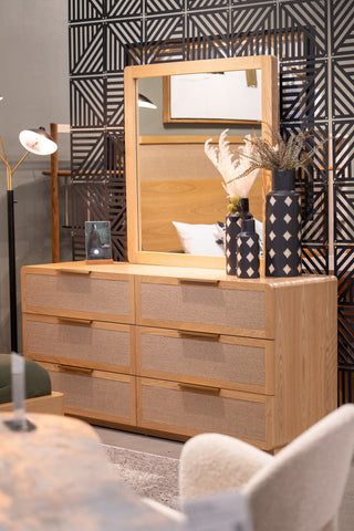 Modrest Gavin Modern Natural Ash Mirror