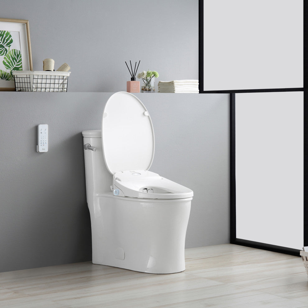 OVE Decors Volta Elongated Bidet Side Lever Dual Flush in White