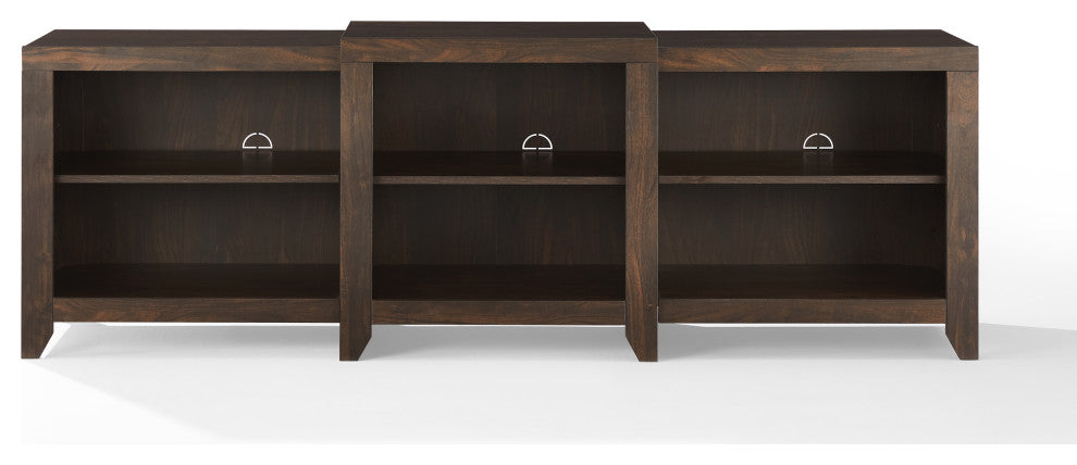 Ronin Low Profile Tv Stand For 75+ Inch Tv, Dark Walnut