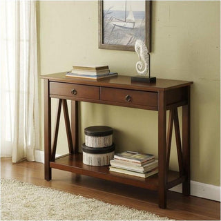 Pemberly Row Console Table in Antique Tobacco