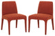 Safavieh Couture Derrick Boucle Dining Chair, Rusty Orange