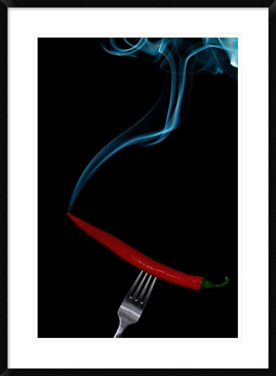 "Hot Bite" Framed Digital Print by Gert Lavsen, 28"x38"