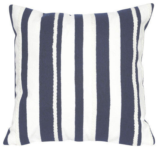 Visions Marine Stripe Pillow, 20"x20"