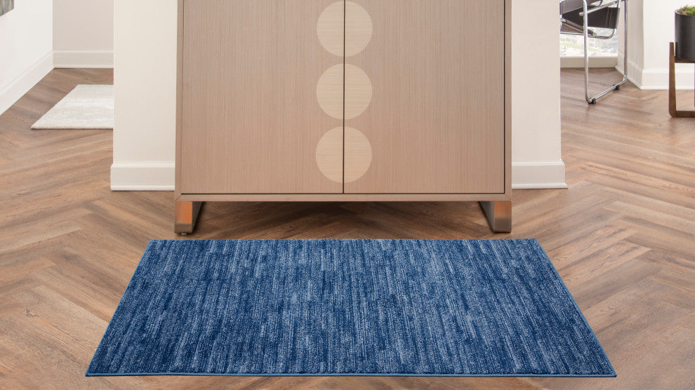 Nourison Essentials 3' x 5' Navy Blue Outdoor Area Rug