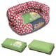 Touchdog Lazy-Bones Rabbit-Spotted Premium Easy Wash Couch Dog Bed