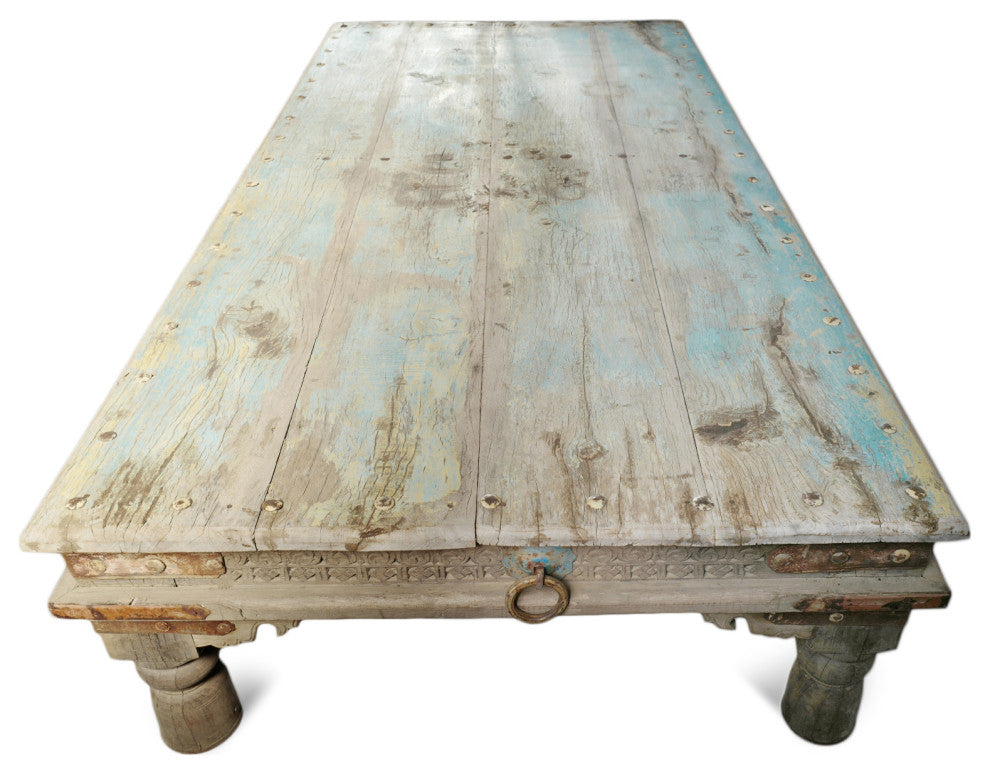 Consigned Vintage Teak Takhat Coffee Table 1