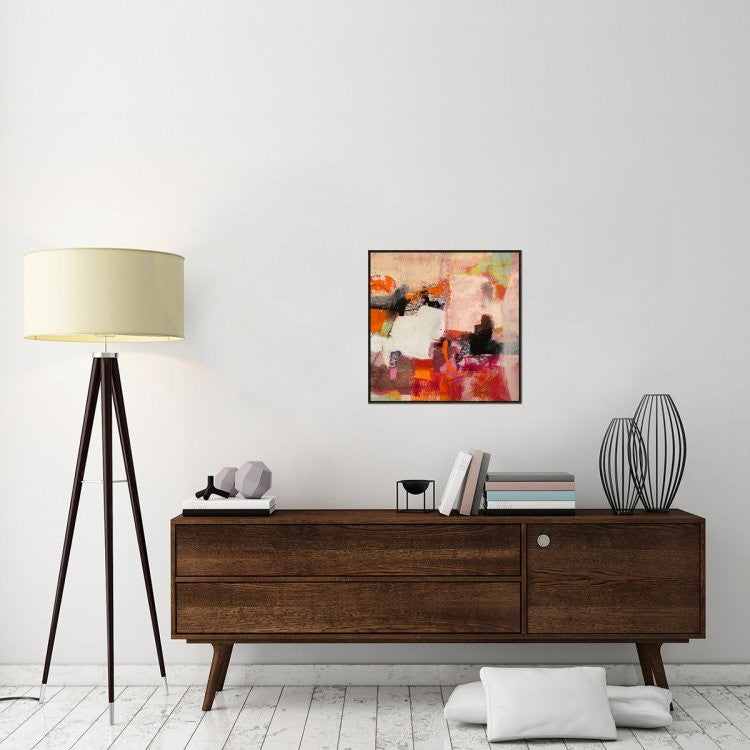 "Colors of Summer II" Framed Canvas Giclee by Arthur Pima, 25x25"