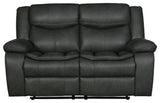 HomeRoots 150" X 72" X 80" Gray Sofa Love
