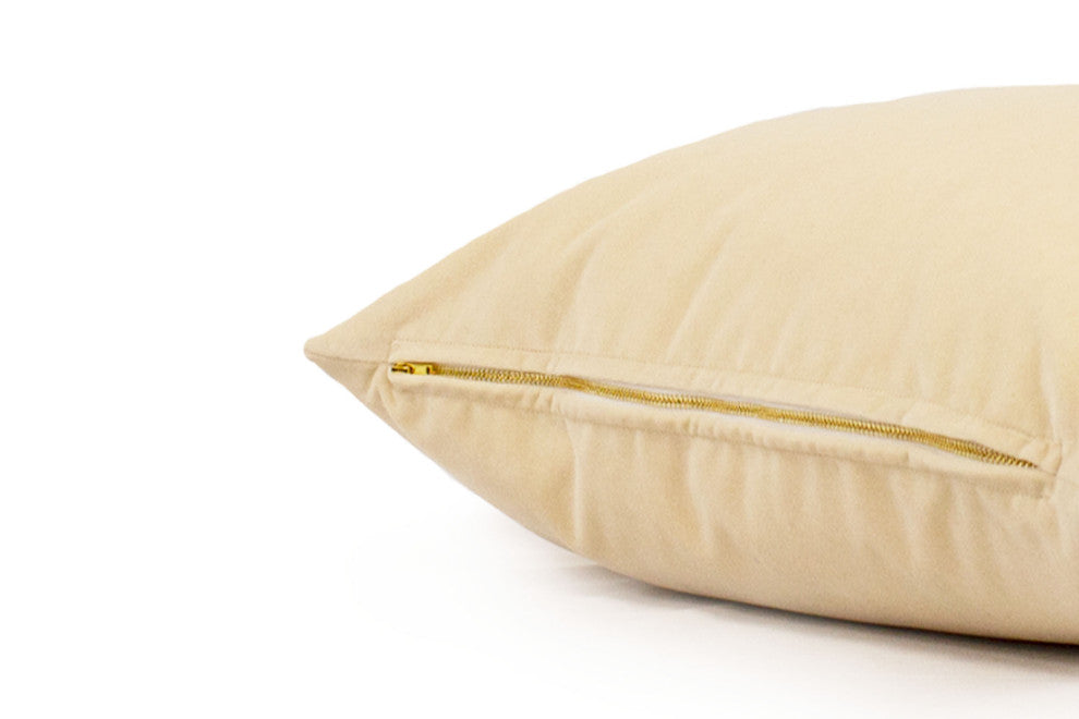 Brie Velvet Cushion Cover, 13" X 18"