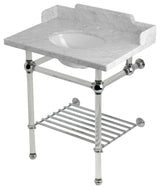 LMS30MAB1 30" Console Sink with Acrylic Legs (8", 3 Hole)