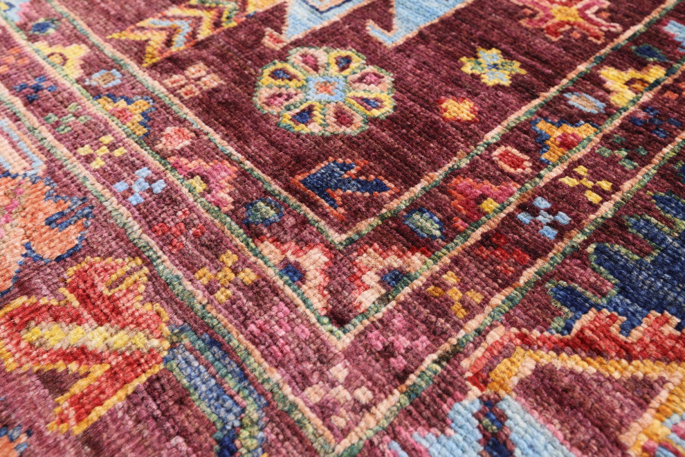 4' 10" X 6' 8" Tribal Fine Serapi Handmade Wool Rug - Q12503