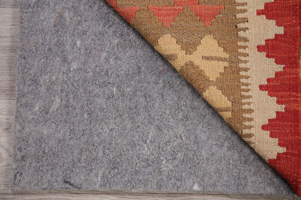 Kilim Pure Wool Turkish Oriental Traditional Flat-Woven Runner Rug, 6'7"X3'4"