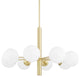 Mitzi Stella Eight Light Chandelier H105808-AGB