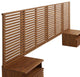 MODWAY Render Wall Mount King Headboard and Modern Nightstands