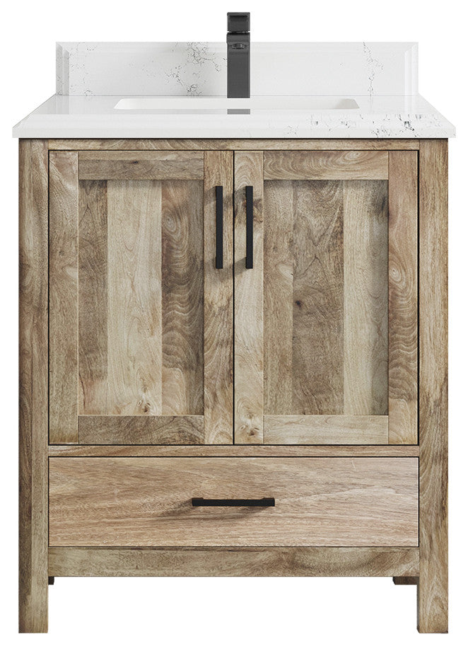 Malibu Mango 30 Single Sink Bath Vanity in Natural 1.5" Empira Quartz