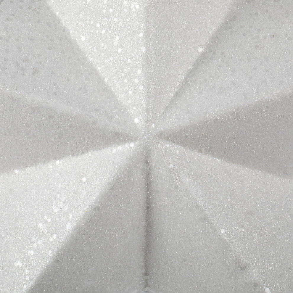 Vickerman L180111 23" White Glitter Star Christmas Ornament