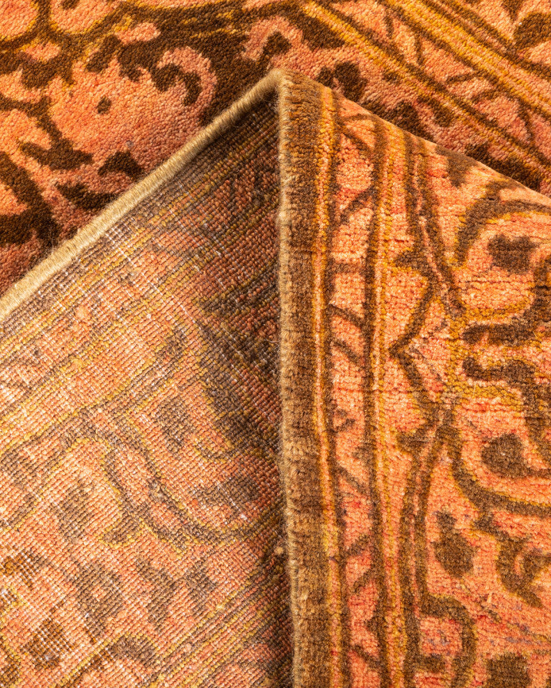 Mogul, One-of-a-Kind Hand-Knotted Area Rug Yellow, 2'7"x13'9"