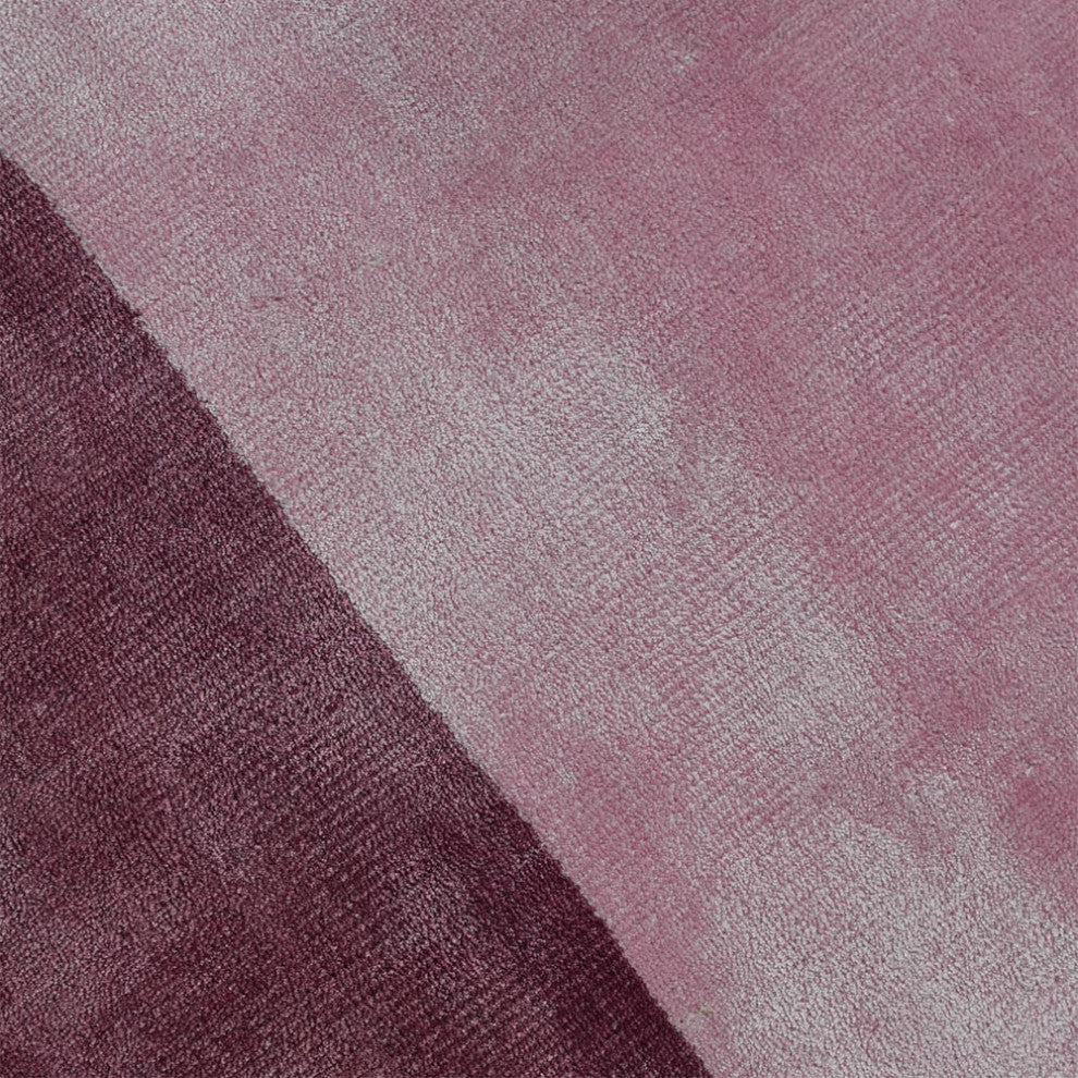 Hand Woven Viscose & Silk Area Rug Contemporary Pink